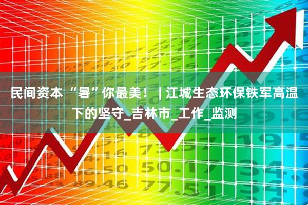 民间资本 “暑”你最美！ | 江城生态环保铁军高温下的坚守_吉林市_工作_监测