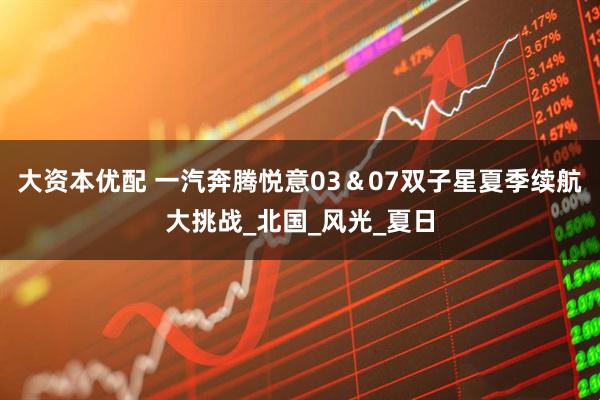 大资本优配 一汽奔腾悦意03＆07双子星夏季续航大挑战_北国_风光_夏日